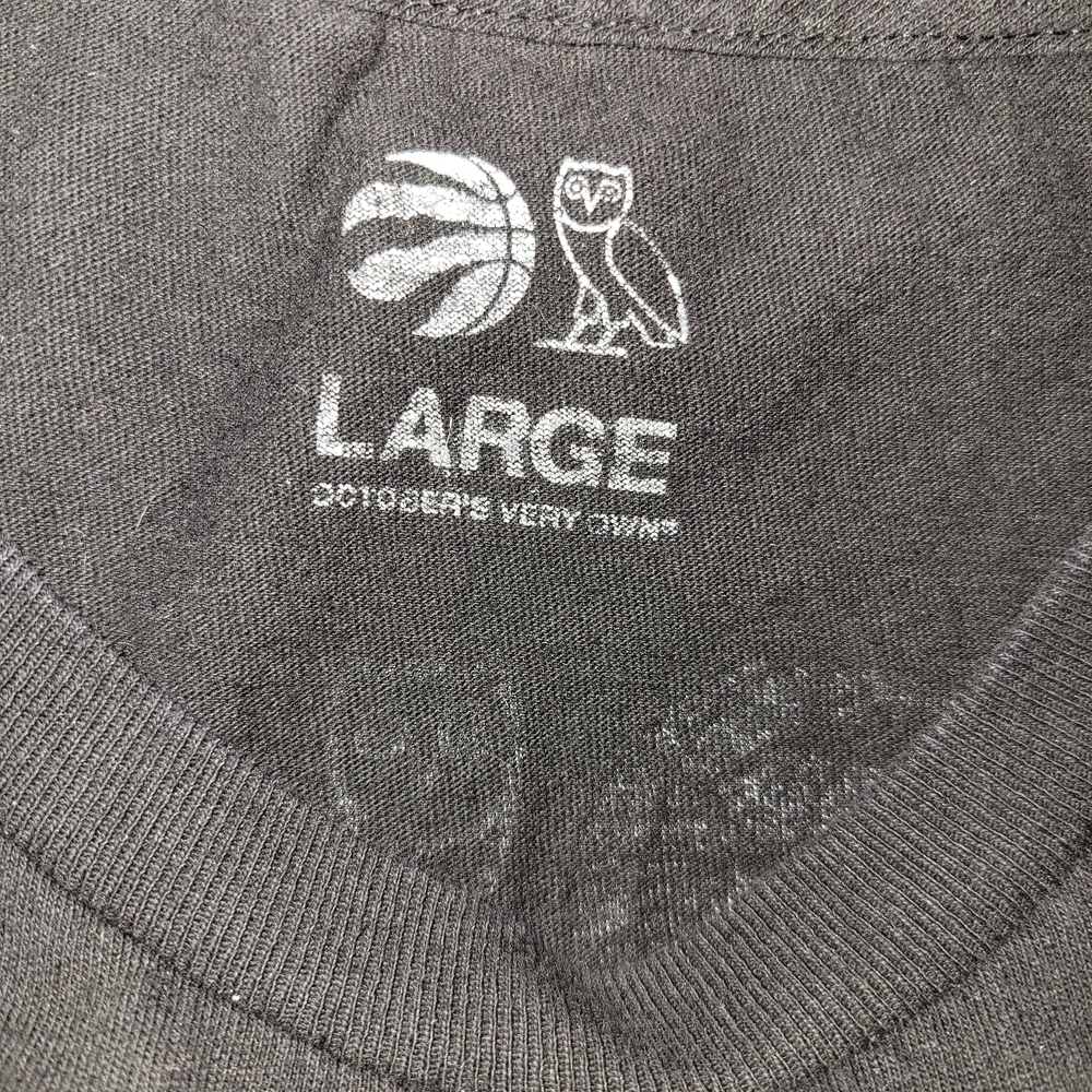 OVO Drake And Raptors Collab, Multi Raps Logo Black Nba Long Sleeve, Large - Picture 2 of 5